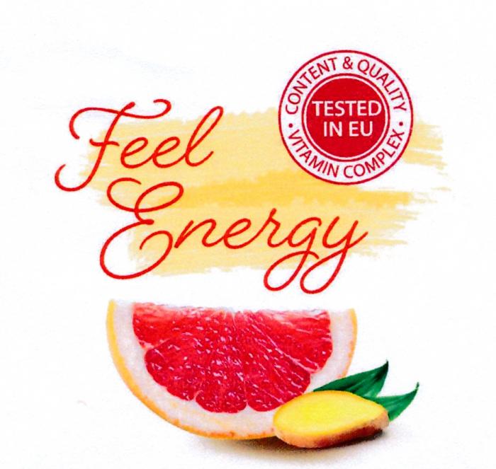 FEEL ENERGY TESTED IN EU VITAMIN COMPLEX CONTENT & QUALITYQUALITY