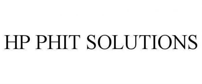 HP PHIT SOLUTIONSSOLUTIONS
