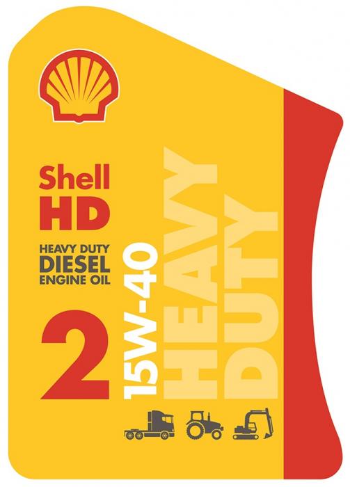 SHELL HD HEAVY DUTY DIESEL ENGINE OIL 2 15W-4015W-40