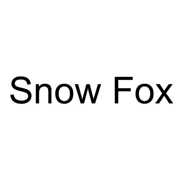 SNOW FOXFOX