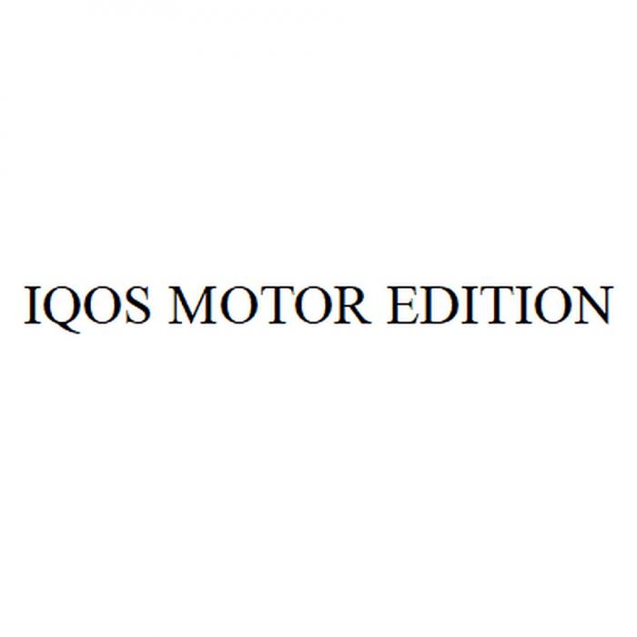 IQOS MOTOR EDITIONEDITION