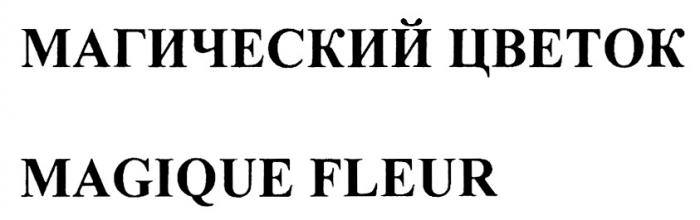 МАГИЧЕСКИЙ ЦВЕТОК MAGIQUE FLEURFLEUR