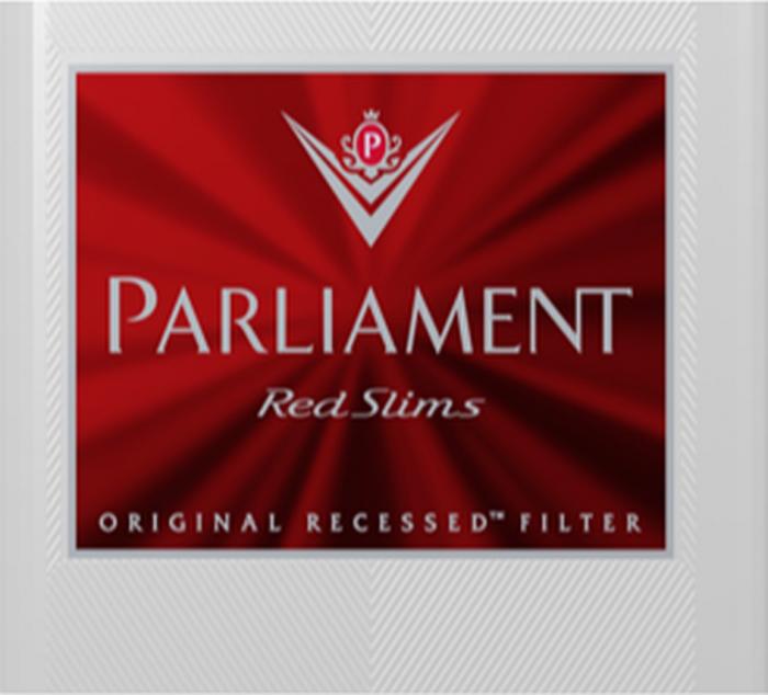 PARLIAMENT RED SLIMS ORIGINAL RECESSED TM FILTERFILTER