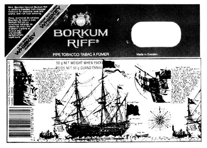 BORKUM RIFF PIPE TOBACCO SWEDEN