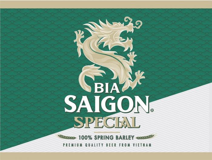 BIA SAIGON SPECIAL LOGO R 100% SPRING BARLEY PREMIUM QUALITY BEER FROM VIETNAMVIETNAM