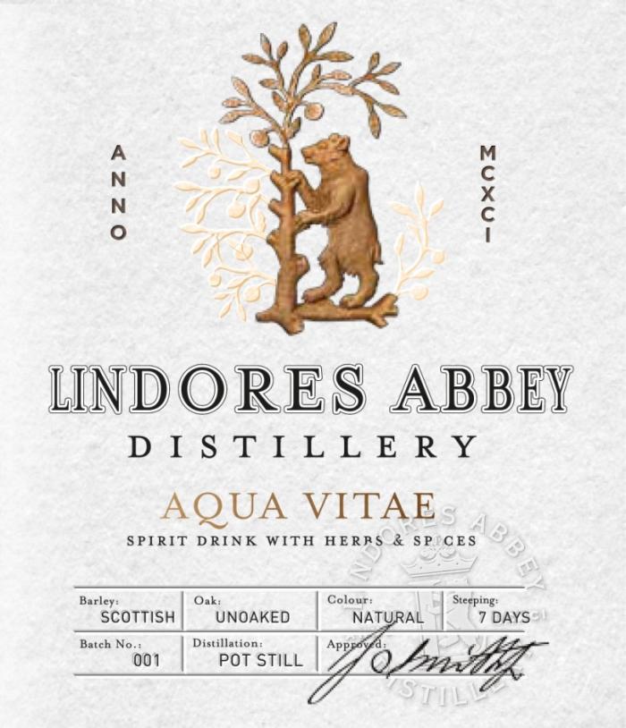 LINDORES ABBEY DISTILLERY AQUA VITAE SPIRIT DRINK WITH HERBS & SPICESSPICES