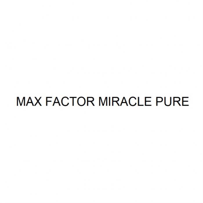 MAX FACTOR MIRACLE PURE