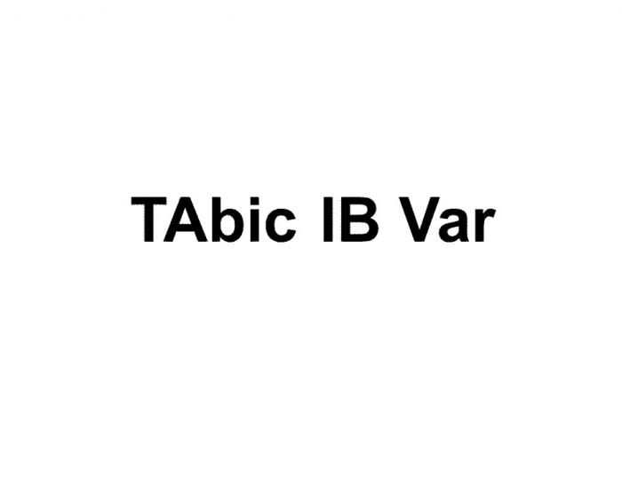 TABIC IB VARVAR