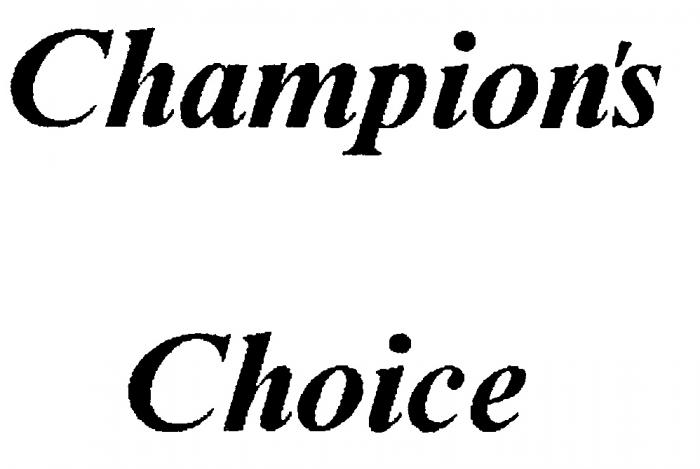 CHAMPIONS CHAMPION CHOICE