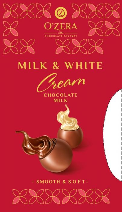 MILK WHITE CREAM CHOCOLATE MILK SMOOTH SOFT OZERA THE CHOCOLATE FACTORY