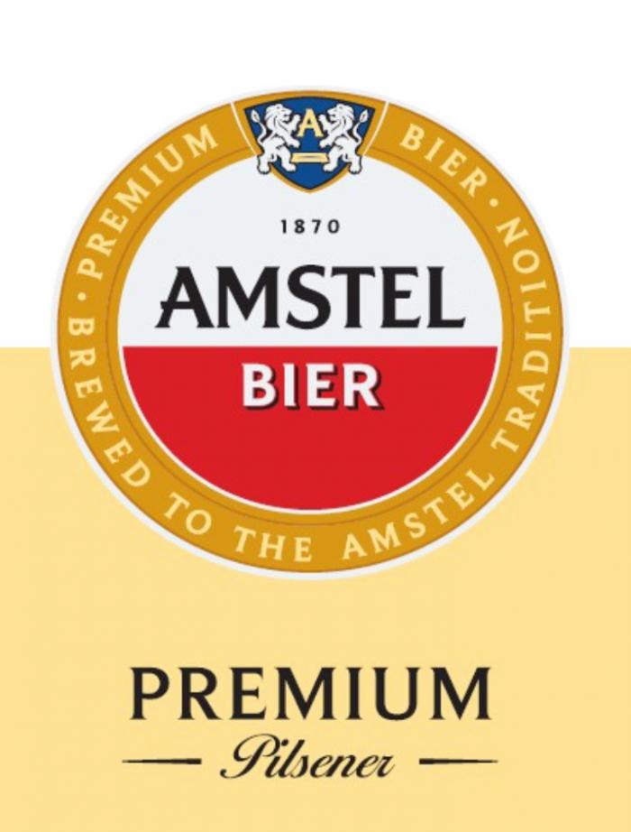 AMSTEL BIER PREMIUM PILSENER BREWED TO THE TRADITION 18701870