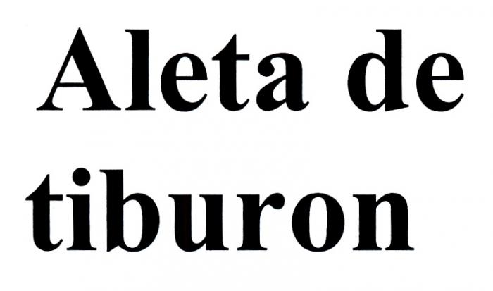 ALETA DE TIBURON