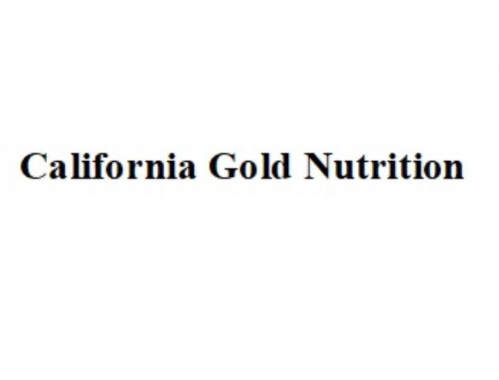CALIFORNIA GOLD NUTRITIONNUTRITION