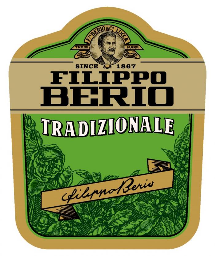 FILIPPO BERIO TRADIZIONALE FILIPPOBERIO F.PO BERIO & СO LUCCA TRADE MARK SINCE 18671867