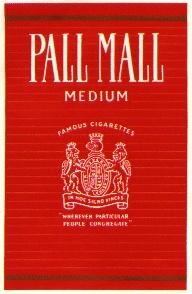 PALL MALL MEDIUM FAMOUS CIGARETTES