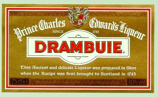 PRINCE CHARLES EDWARDS EDWARD DRAMBUIE SINCE 1745 LIQUEUR