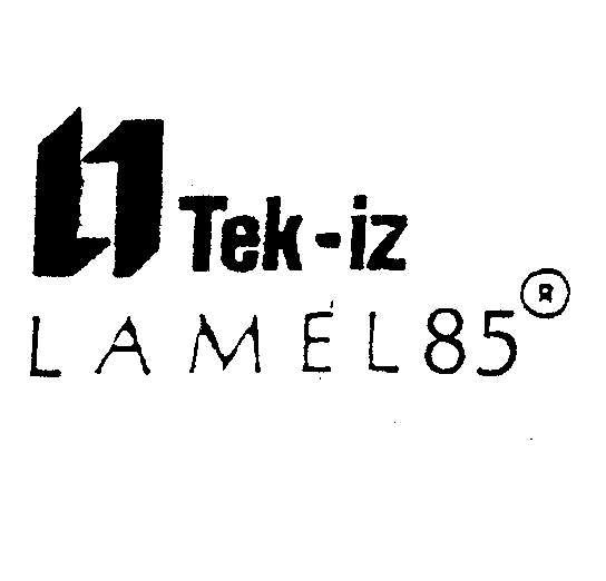 tek-iz lamel 85 t harfi