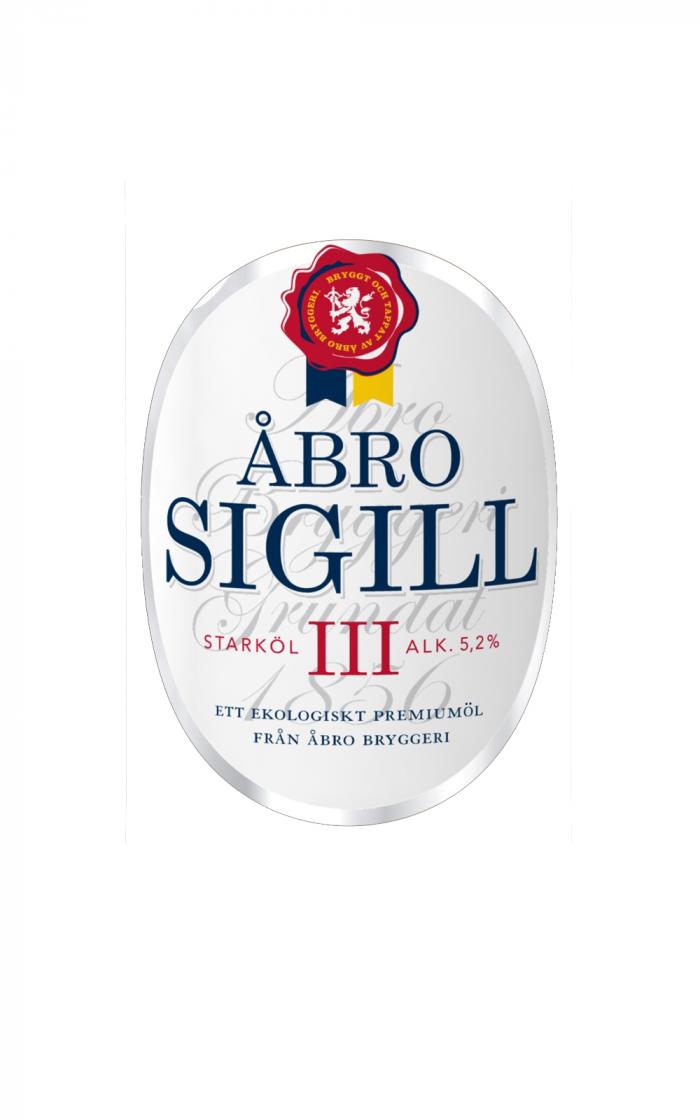 åbro sigill starköl alk 5,2% ett ekologiskt premiumöl från åbro bryggeri