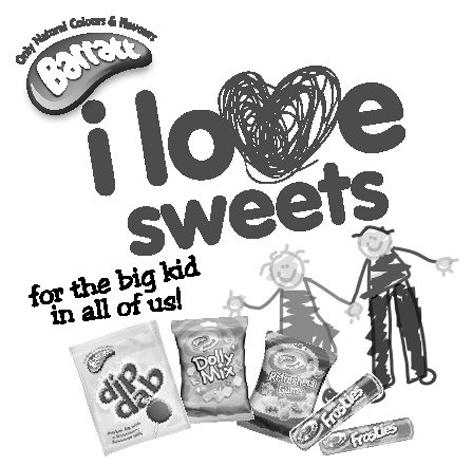 Barratt Only Natural Colours & Flavours i love sweets for the big kid in all of us! dip dab Dolly Mix Refreshers Gums Frosties Frosties