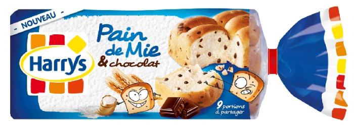 NOUVEAU HARRYS PAIN DE MIE & CHOCOLAT 9 PORTIONS A PARTAGER