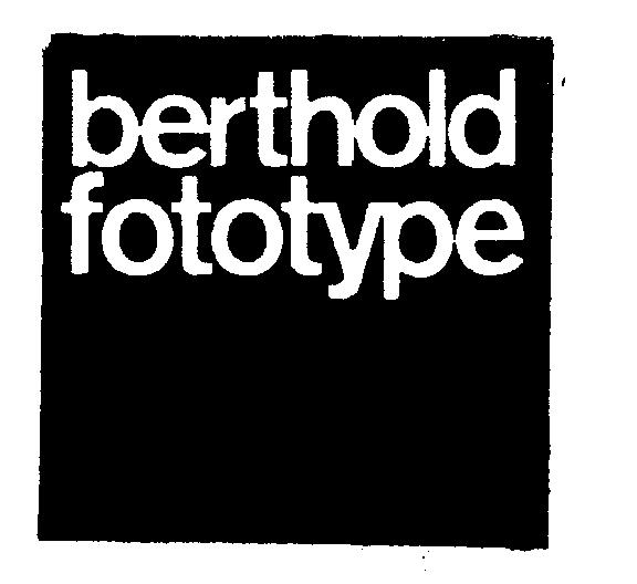 berthold fototype