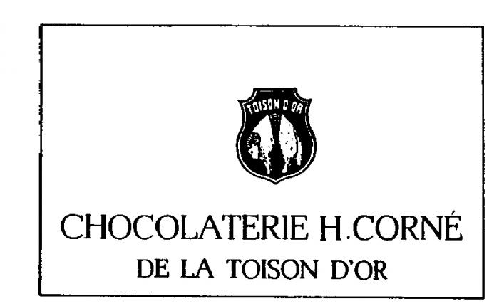 TOISON D'OR CHOCOLATE H. CORNE DE LA TOISON D'OR