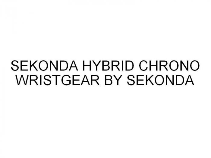 SEKONDA HYBRID CHRONO WRISTGEAR BY SEKONDA