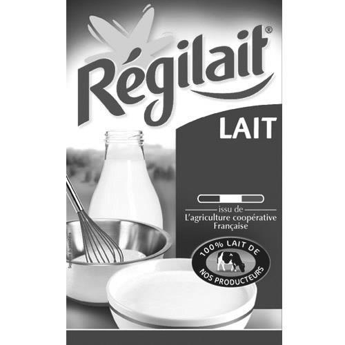 RÉGILAIT LAIT issu de L'agriculture coopérative Française 100% LAIT DE NOS PRODUCTEURS