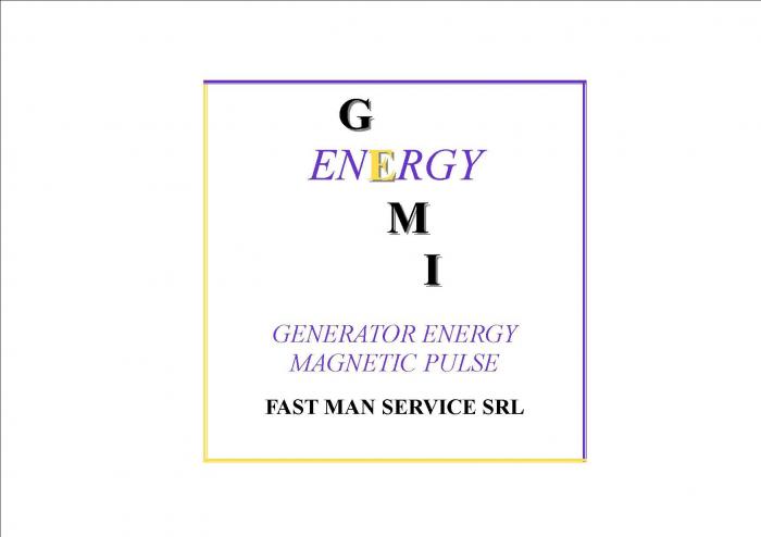 GEMI ENERGY GENERATOR ENERGY MAGNETIC PULSE FAST MAN SERVICE SRL