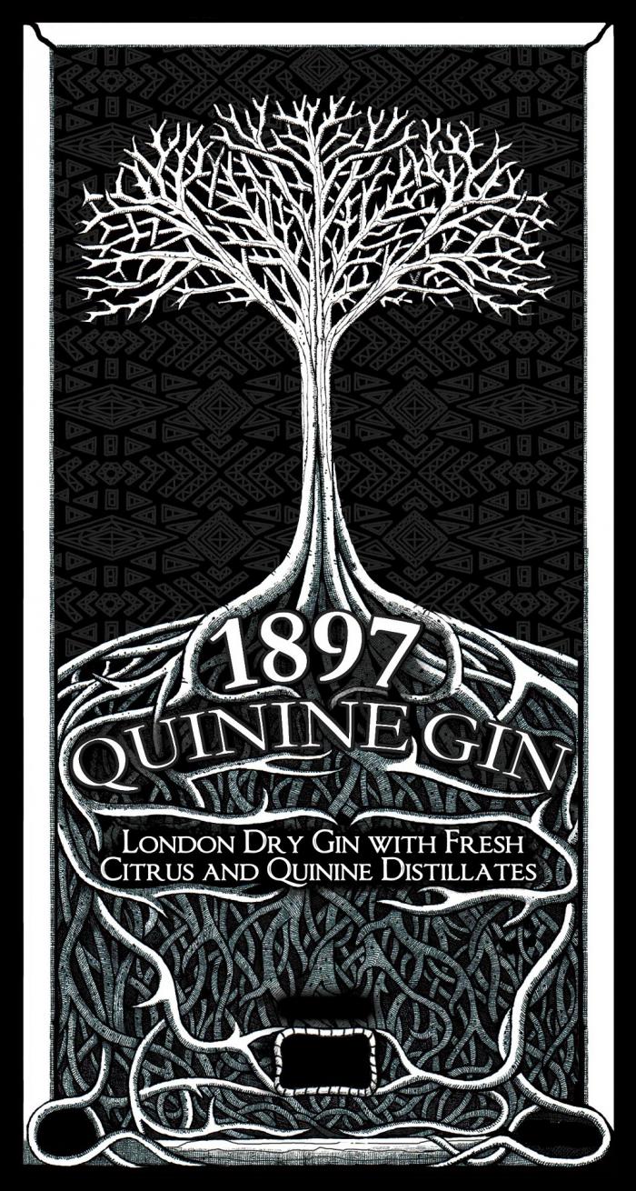 1897 QUININE GIN LONDON DRY GIN WITH FRESH CITRUS AND QUININE DISTILLATES