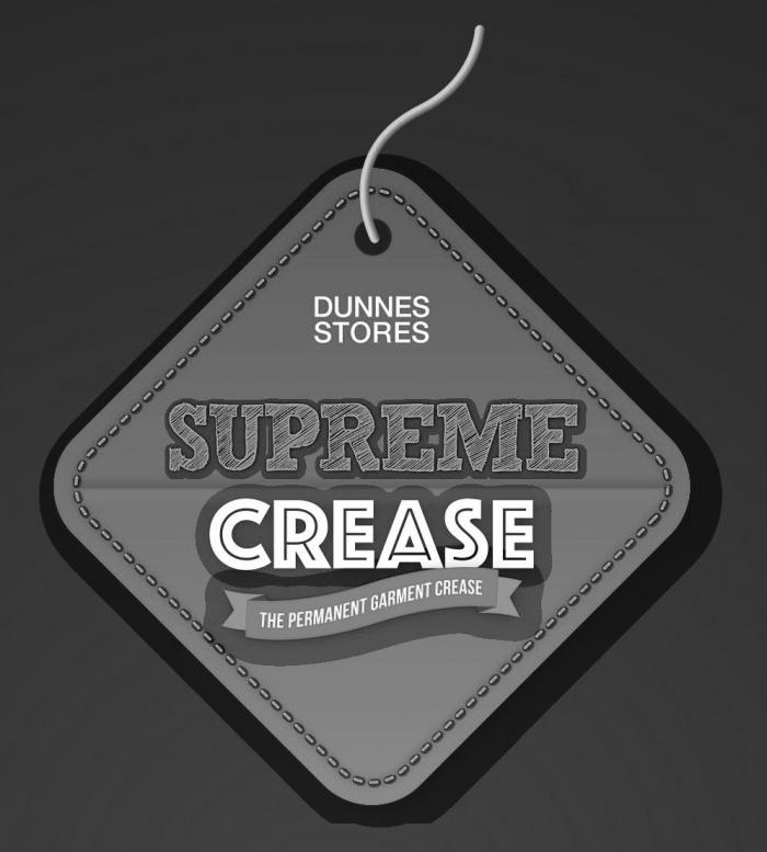 DUNNES STORES SUPREME CREASE THE PERMANENT GARMENT CREASE