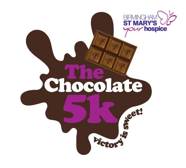 Birmingham St Mary's your Hospice The Chocolate 5k Victory is sweet!