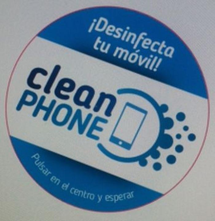 CLEAN PHONE ¡Desinfecta tu móvil! Pulsar en el centro y esperar