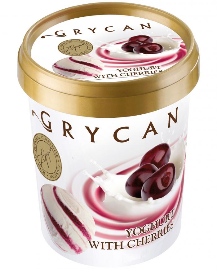 GRYCAN YOGHURT WITH CHERRIES Z.GRYCAN WITH MY PERSONAL GUARANTEE