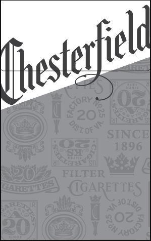 CHESTERFIELD FILTER CIGARETTES FACTORY No. 25 20 DIST. OF VA. U.S. I.R. CIGARETTES CLASS A 20 SINCE 1896 CIGARETTES FILTER KS 20