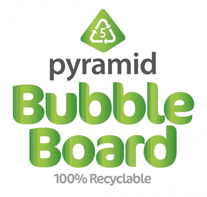 5 Pyramid Bubble Board 100% Recyclable