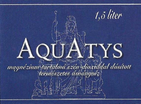 AQUATYS magnézium-tartalmú szén-dioxiddal dúsított természetes ásványvíz 1,5 liter