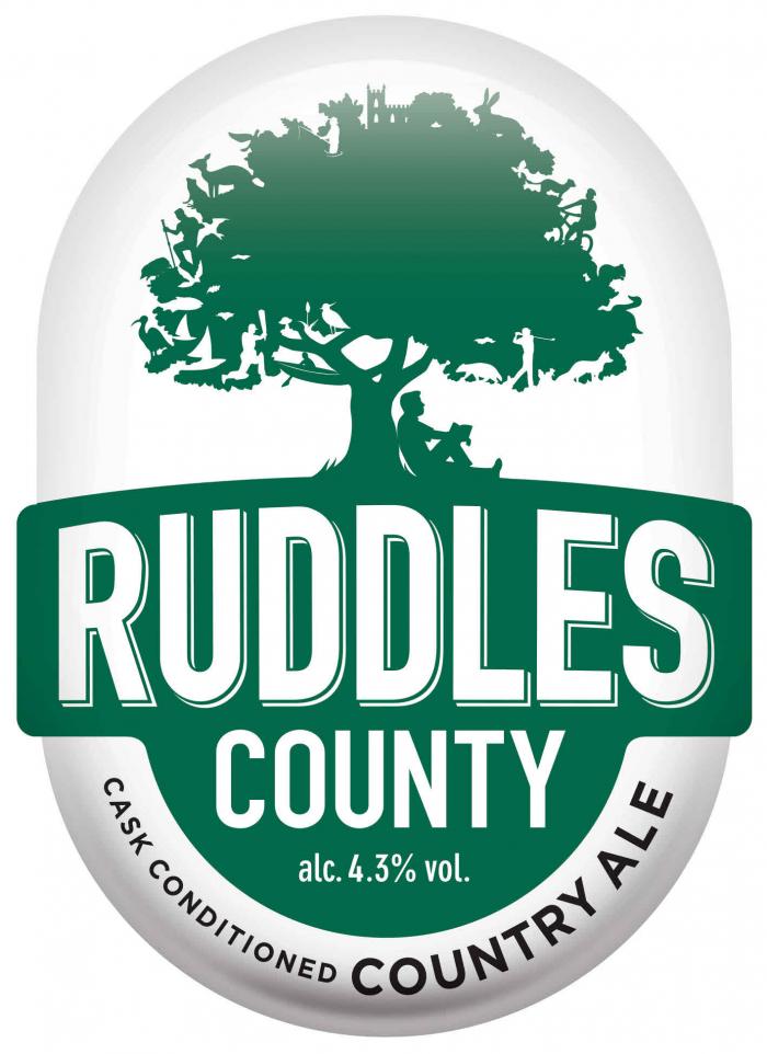 RUDDLES COUNTY alc. 4.3% vol. CASK CONDITIONED COUNTRY ALE