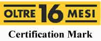 OLTRE 16 MESI Certification Mark