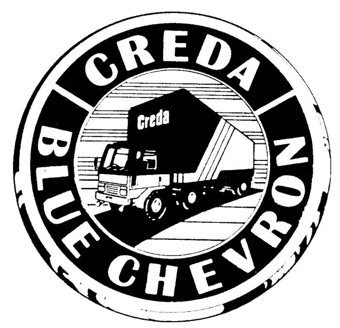 CREDA BLUE CHEVRON