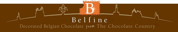 B Belfine Decorated Belgian Chocolate from The Chocolate Country