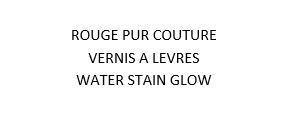 ROUGE PUR COUTURE VERNIS A LEVRES WATER STAIN GLOW