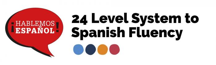 ¡HABLEMOS ESPAÑOL! - 24 LEVEL SYSTEM TO SPANISH FLUENCY