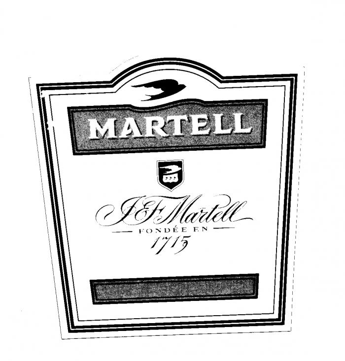 MARTELL JF Martell FONDEE EN 1715