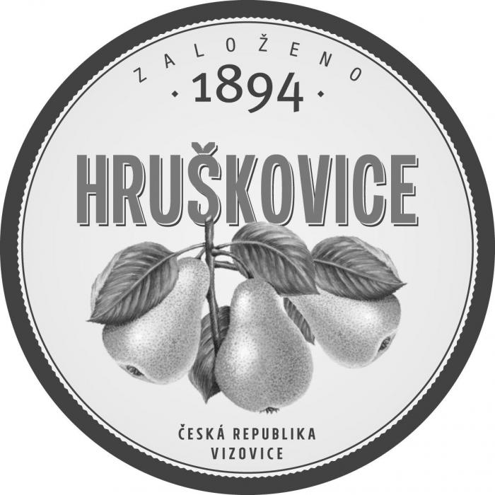 ZALOŽENO 1894 HRUŠKOVICE ČESKÁ REPUBLIKA VIZOVICE