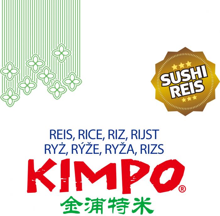 KIMPO, REIS, RICE, RIZ, RIJST, RYZ, RYZE, RYZA, RIZS, SUSHI REIS