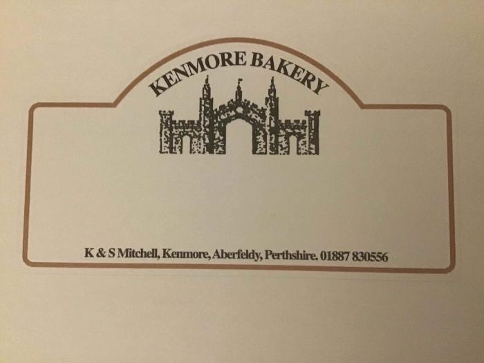 KENMORE BAKERY K & S MITCHELL, KENMORE, ABERFELDY, PERTHSHIRE. 01887 830556