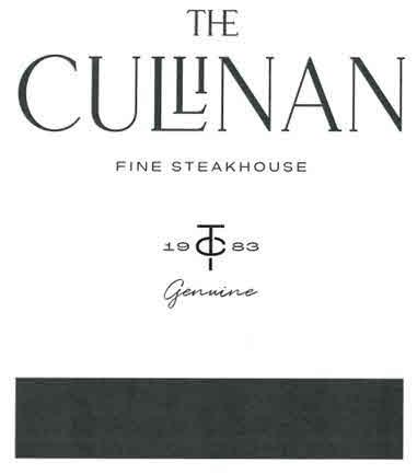 THE CULLINAN FINE STEAKHOUSE 19 TC 83 GENUINE