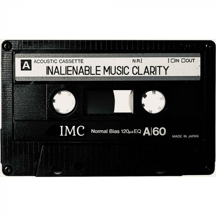 A ACOUSTIC CASSETTE N.R.[ I DIN DOUT INALIENABLE MUSIC CLARITY IMC NORMAL BIAS 120US EQ A/60 MADE IN JAPAN