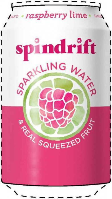 NED * raspberry lime * UNS spindrift SPARKLING WATER & REAL SQUEEZED FRUIT